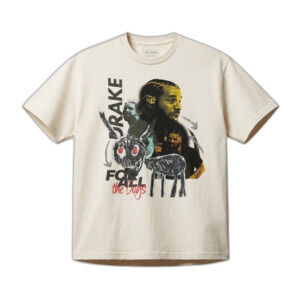 Drake For All The Dogs Tour Shirt 3XL Cream It's All A Blur Tour Merch NWOT 3X